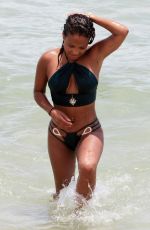 CHRISTINA MILIAN in Bikini on the Beach in Miami 07/20/2017