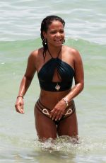 CHRISTINA MILIAN in Bikini on the Beach in Miami 07/20/2017