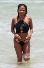 CHRISTINA MILIAN in Bikini on the Beach in Miami 07/20/2017
