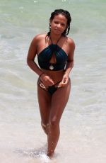 CHRISTINA MILIAN in Bikini on the Beach in Miami 07/20/2017