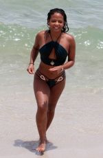 CHRISTINA MILIAN in Bikini on the Beach in Miami 07/20/2017