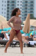 CHRISTINA MILIAN in Bikini on the Beach in Miami 07/22/2017