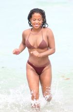 CHRISTINA MILIAN in Bikini on the Beach in Miami 07/22/2017