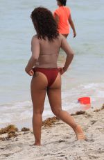 CHRISTINA MILIAN in Bikini on the Beach in Miami 07/22/2017