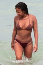 CHRISTINA MILIAN in Bikini on the Beach in Miami 07/22/2017