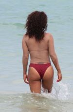 CHRISTINA MILIAN in Bikini on the Beach in Miami 07/22/2017