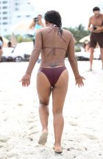 CHRISTINA MILIAN in Bikini on the Beach in Miami 07/22/2017