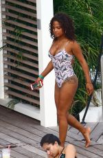 CHRISTINA MILIAN in Swimsuit at Her Hotel in Miami 07/16/2017