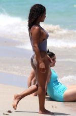 CHRISTINA MILIAN in Swimsuit on the Beach in Miami 07/02/2017