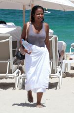 CHRISTINA MILIAN in Swimsuit on the Beach in Miami 07/02/2017