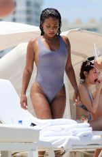 CHRISTINA MILIAN in Swimsuit on the Beach in Miami 07/02/2017