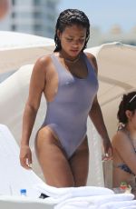 CHRISTINA MILIAN in Swimsuit on the Beach in Miami 07/02/2017