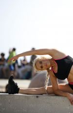 CJ PERRY Workout at Venice Beach 07/19/2017