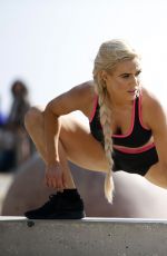 CJ PERRY Workout at Venice Beach 07/19/2017