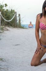 CLAUDIA ROMANI in Bikini on the Beach in Miami 07/02/2017