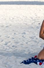 CLAUDIA ROMANI on the Beach in South Beach 07/04/2017