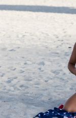 CLAUDIA ROMANI on the Beach in South Beach 07/04/2017