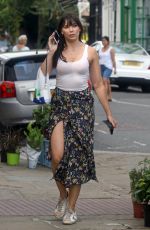 DAISY LOWE Out in London 07/17/2017