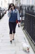 DAISY LOWE Out with Her Dog in London 07/12/2017