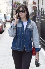 DAISY LOWE Out with Her Dog in London 07/12/2017