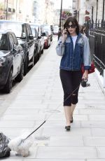 DAISY LOWE Out with Her Dog in London 07/12/2017