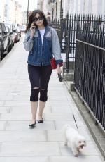 DAISY LOWE Out with Her Dog in London 07/12/2017
