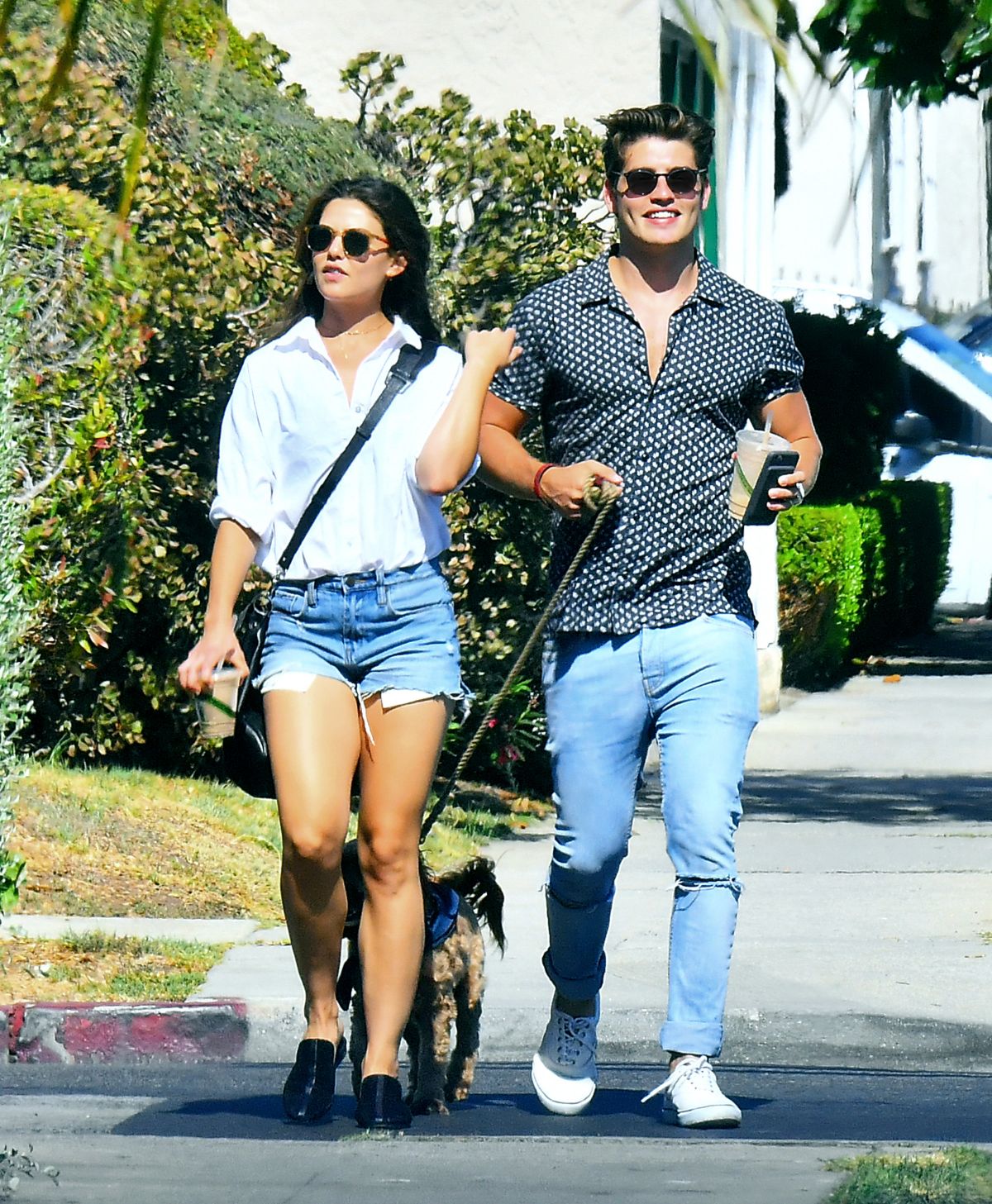 DANIELLE CAMPBELL and Gregg Sulkin Out in Los Angeles 07/25/2017.