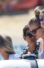 DAPHNE GROENEVELD, TAYLOR HILL and GEORGIA FOWLER at a Yacht in St. Tropez 07/26/2017