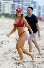 DAPHNE JOY in Bikini at a Beach in Miami 07/28/2017