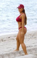 DAPHNE JOY in Bikini at a Beach in Miami 07/28/2017