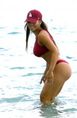 DAPHNE JOY in Bikini at a Beach in Miami 07/28/2017