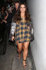 DEMI LOVATO Arrives at Break Room 86 in Los Angeles 07/10/2017
