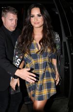 DEMI LOVATO Arrives at Break Room 86 in Los Angeles 07/10/2017