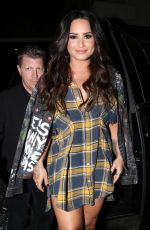 DEMI LOVATO Arrives at Break Room 86 in Los Angeles 07/10/2017