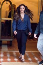 DEMI LOVATO Heading to Kendrick Lamar Concert in New York 07/23/2017