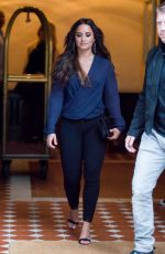 DEMI LOVATO Heading to Kendrick Lamar Concert in New York 07/23/2017