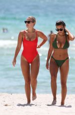 DEVIN BRUGMAN and NATASHA OAKLEY in Biknis on the Beach in Miami 07/19/2017