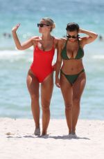 DEVIN BRUGMAN and NATASHA OAKLEY in Biknis on the Beach in Miami 07/19/2017