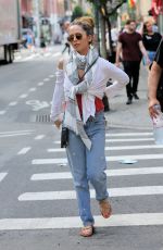 ELIUZA DUSHKU Out and About in New York 07/18/2017