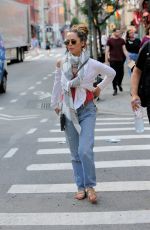 ELIUZA DUSHKU Out and About in New York 07/18/2017