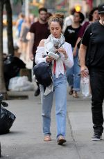 ELIUZA DUSHKU Out and About in New York 07/18/2017