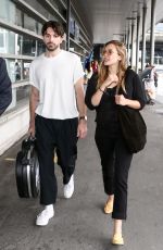 ELIZABETH OLSEN Arrives in Paris 07/02/2017