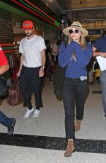 ELIZABETH OLSEN at Los Angeles International Airport 07/10/2017