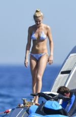 ELLE EVANS in Bikini at a Yacht in St. Tropez 07/06/2017