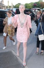 ELLE FANNING at Miu Miu Cruise Collection Show in Paris 07/02/2017