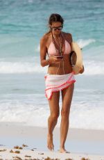 ELLE MACPHERSON in Bikini at a Beach in Tulum 07/20/2017
