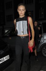 ELLE ROSE Arrives at Ours Restaurant in London 07/08/2017