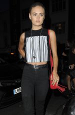 ELLE ROSE Arrives at Ours Restaurant in London 07/08/2017