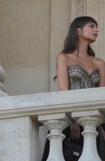 EMILY RATAJKOWSKI on the Set of a Photoshoot on a Balcony in Paris 07/05/2017