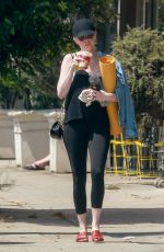 EMMA STONE Heading to Yoga Class in Los Angeles 06/30/2017